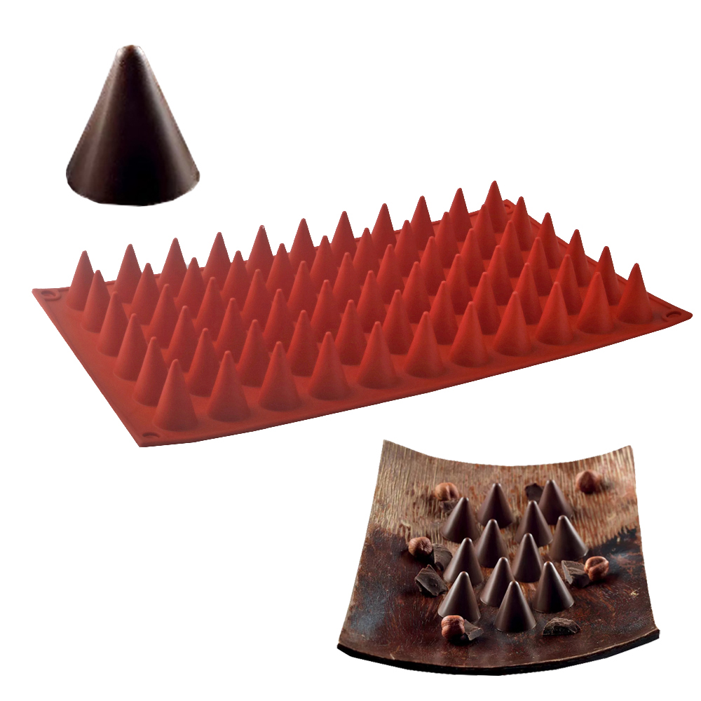 Kitchen Tools In Baking - 66-Cells Cone Chocolate Baking Mold Food