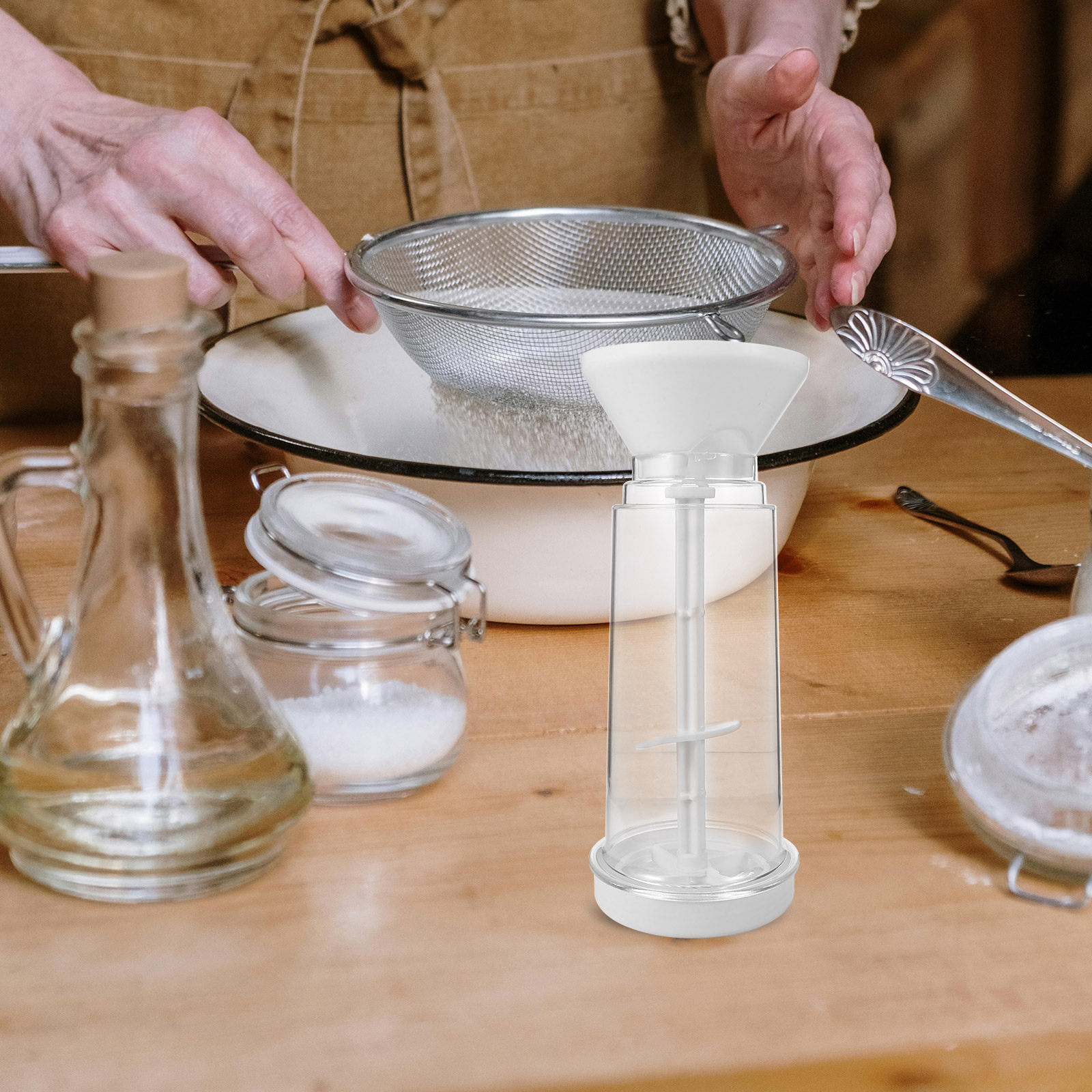 Flour Sifter Semi-Automatic Ha - Baking Powder Kitchen incelemesi ve fiyatı