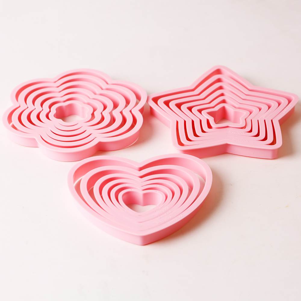 1set/3sets Pink Heart Star Flo - Kitchen Baking Utensil incelemesi ve fiyatı