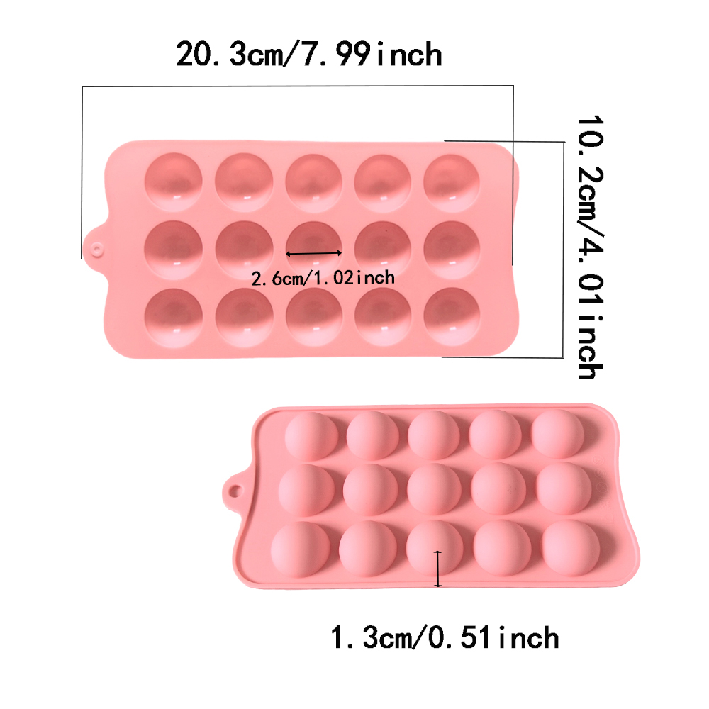 15 cavity semi-circular chocol - Kitchen Tools In Baking incelemesi ve fiyatı