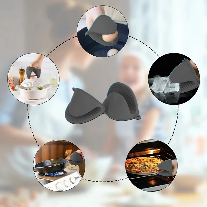 2pcs Mini Oven Gloves Silicone - Kitchen Baking Rack incelemesi ve fiyatı