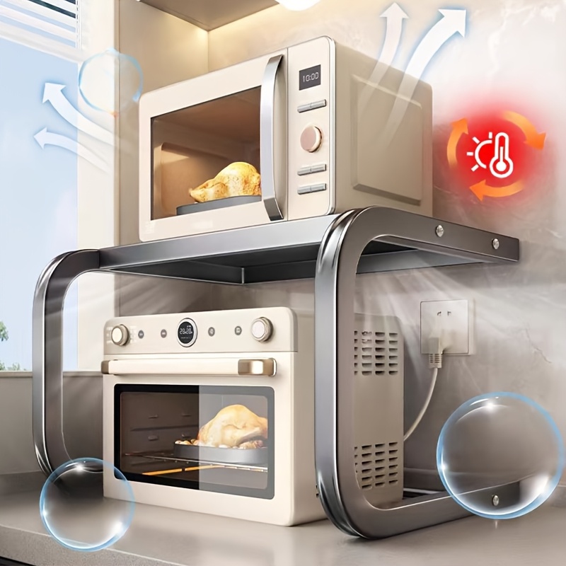 Spacious 2-Tier Metal Microwav - Kitchen Baking Rack incelemesi ve fiyatı