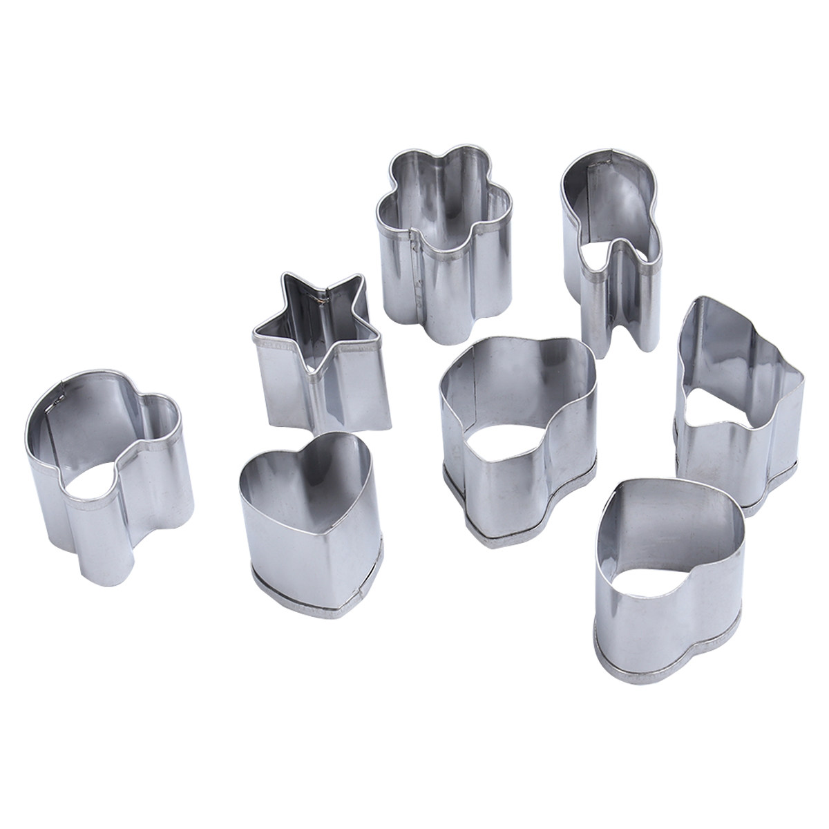 8Pcs Stainless Steel Biscuit M - Kitchen Baking Set incelemesi ve fiyatı