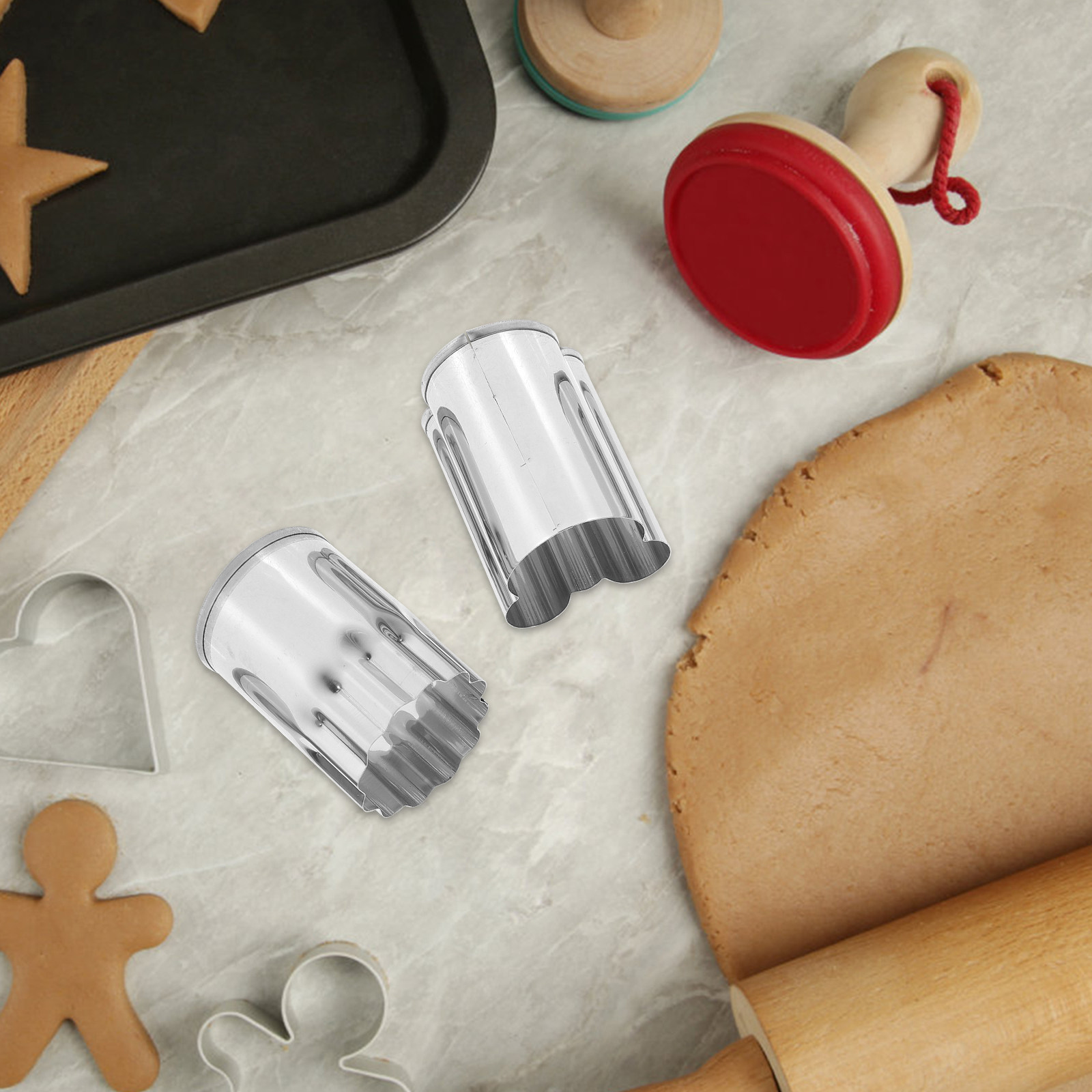 8Pcs Stainless Steel Biscuit M - Kitchen Baking Set incelemesi ve fiyatı