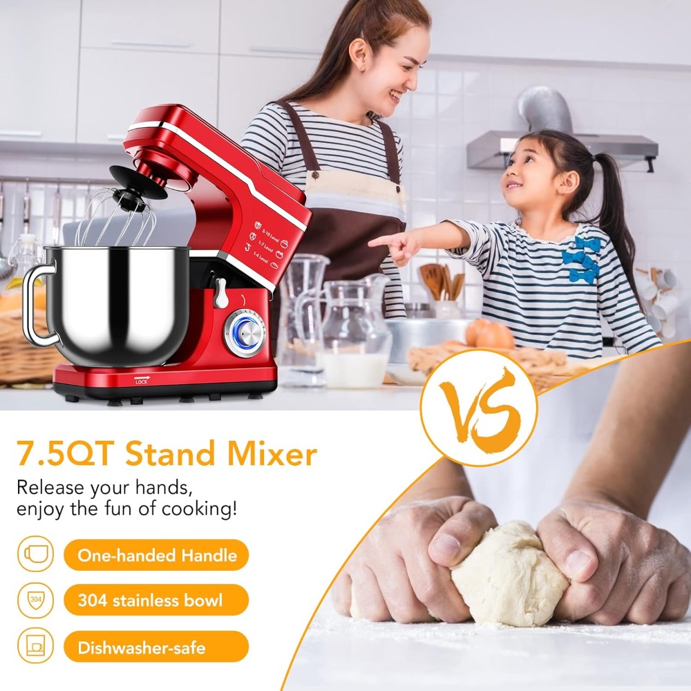 7.5 QT Stand Food Mixer, 10-Sp - Stand Mixer Bowl incelemesi ve fiyatı