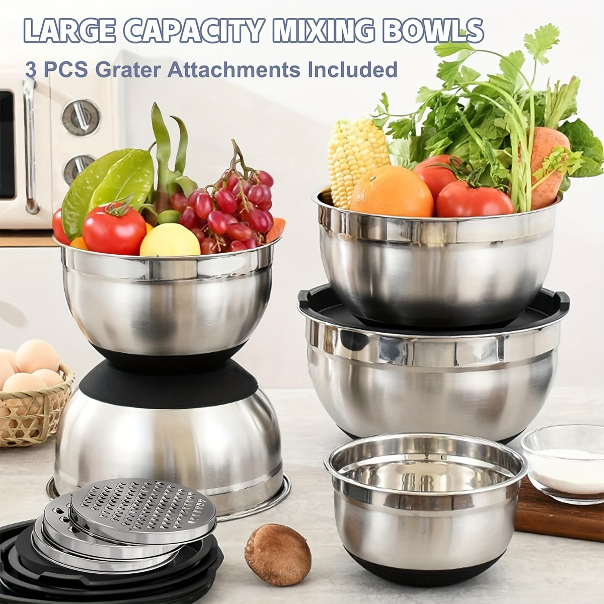 8pcs Mixing Bowls with Airtigh - Stand Mixer Bowl incelemesi ve fiyatı