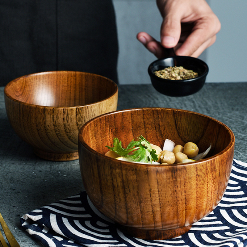 1Pc Wooden Bowl Japanese Style - Stand Mixer Bowl incelemesi ve fiyatı