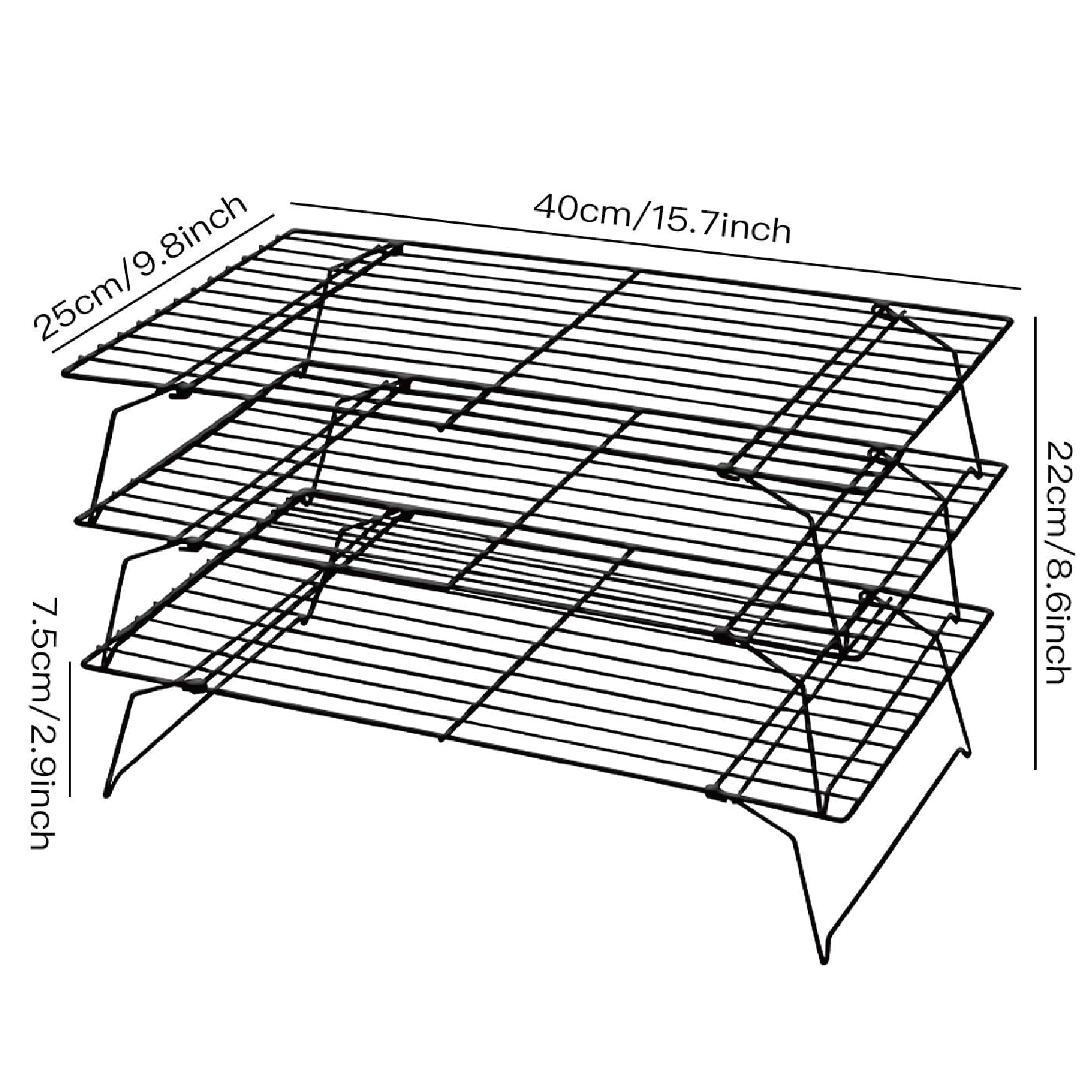 3-Tier Cooling Racks, Stackabl - Kitchen Baking Rack incelemesi ve fiyatı