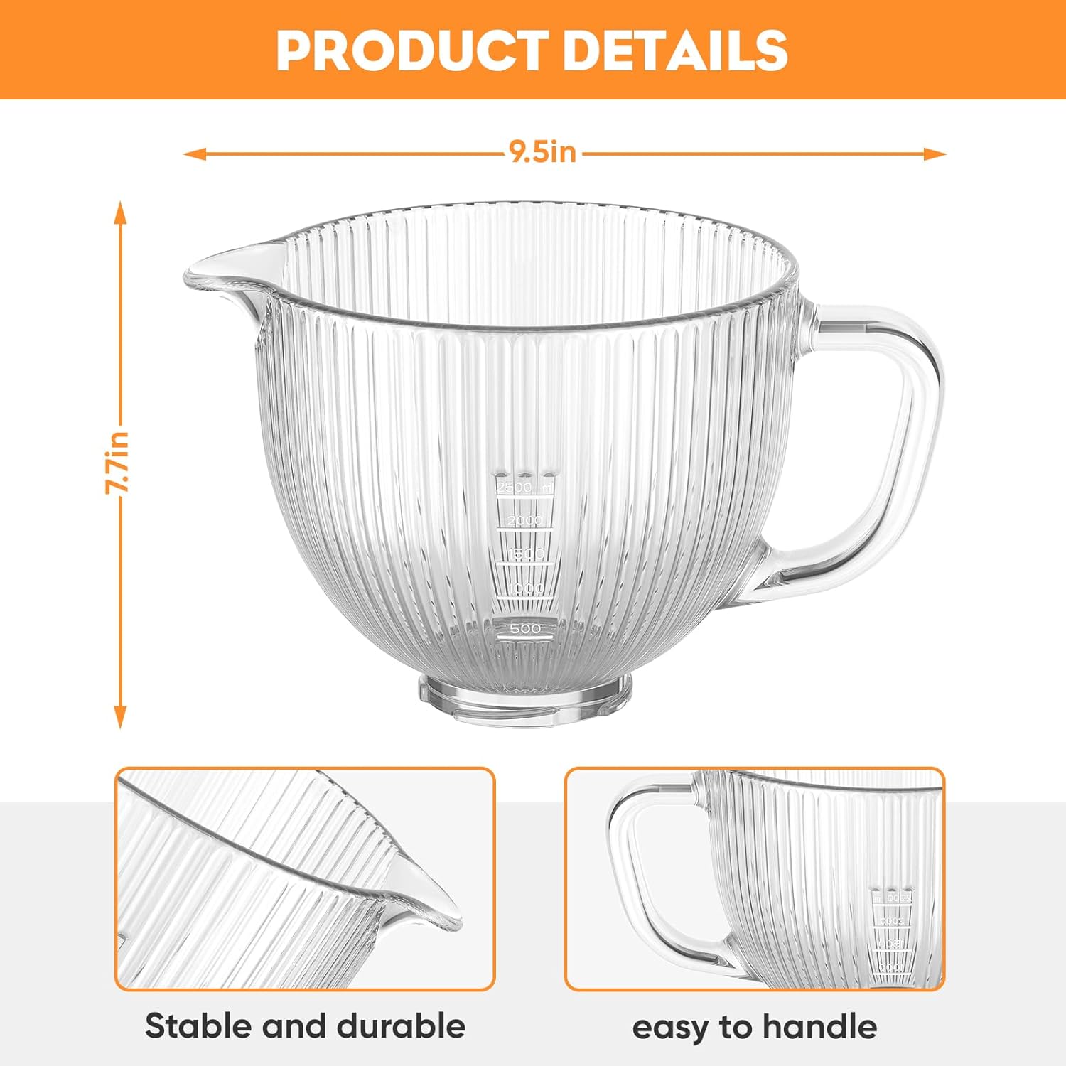 GVODE Glass Bowl for Kitchenai - Stand Mixer Bowl incelemesi ve fiyatı