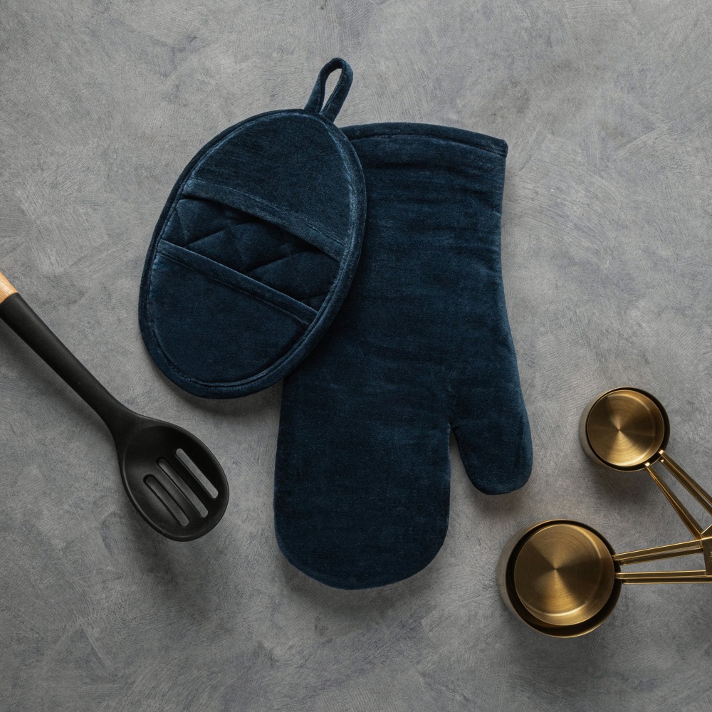 Velvet Blue 2-Piece Kitchen Ov - Kitchen Baking Set incelemesi ve fiyatı