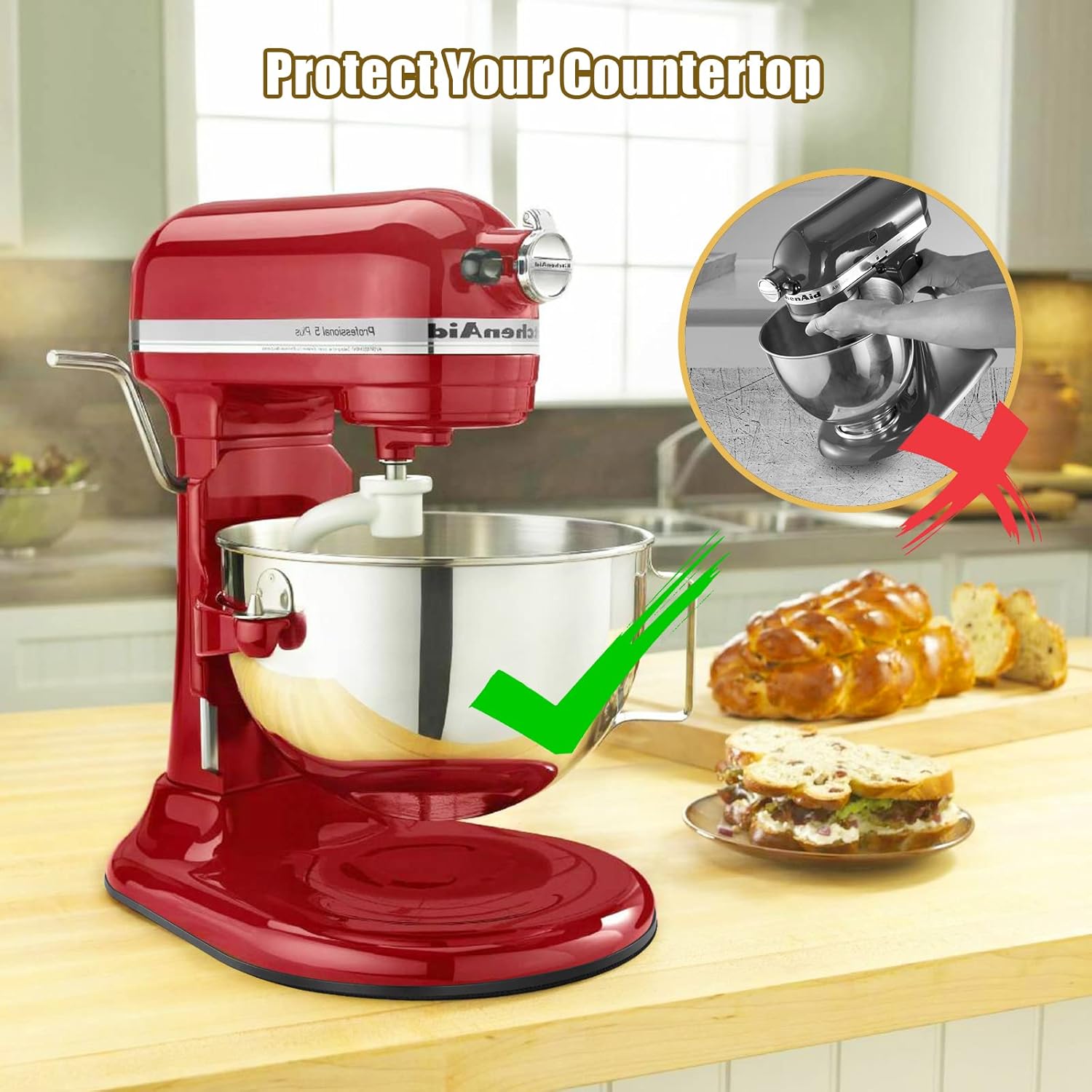 Sliding Mat for Kitchenaid Mix - Stand Mixer Bowl incelemesi ve fiyatı