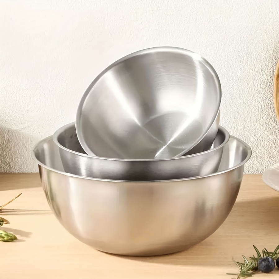 3pcs Stainless Steel Salad Bow - Kitchen Baking Set incelemesi ve fiyatı