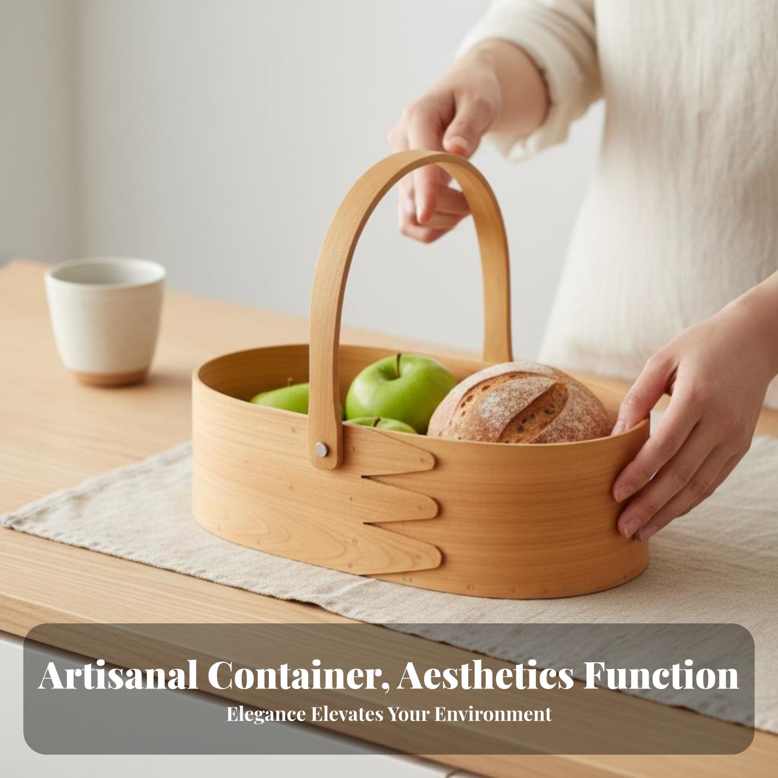 Handled Wood Chip Container Ja - Kitchen Tools In Baking incelemesi ve fiyatı